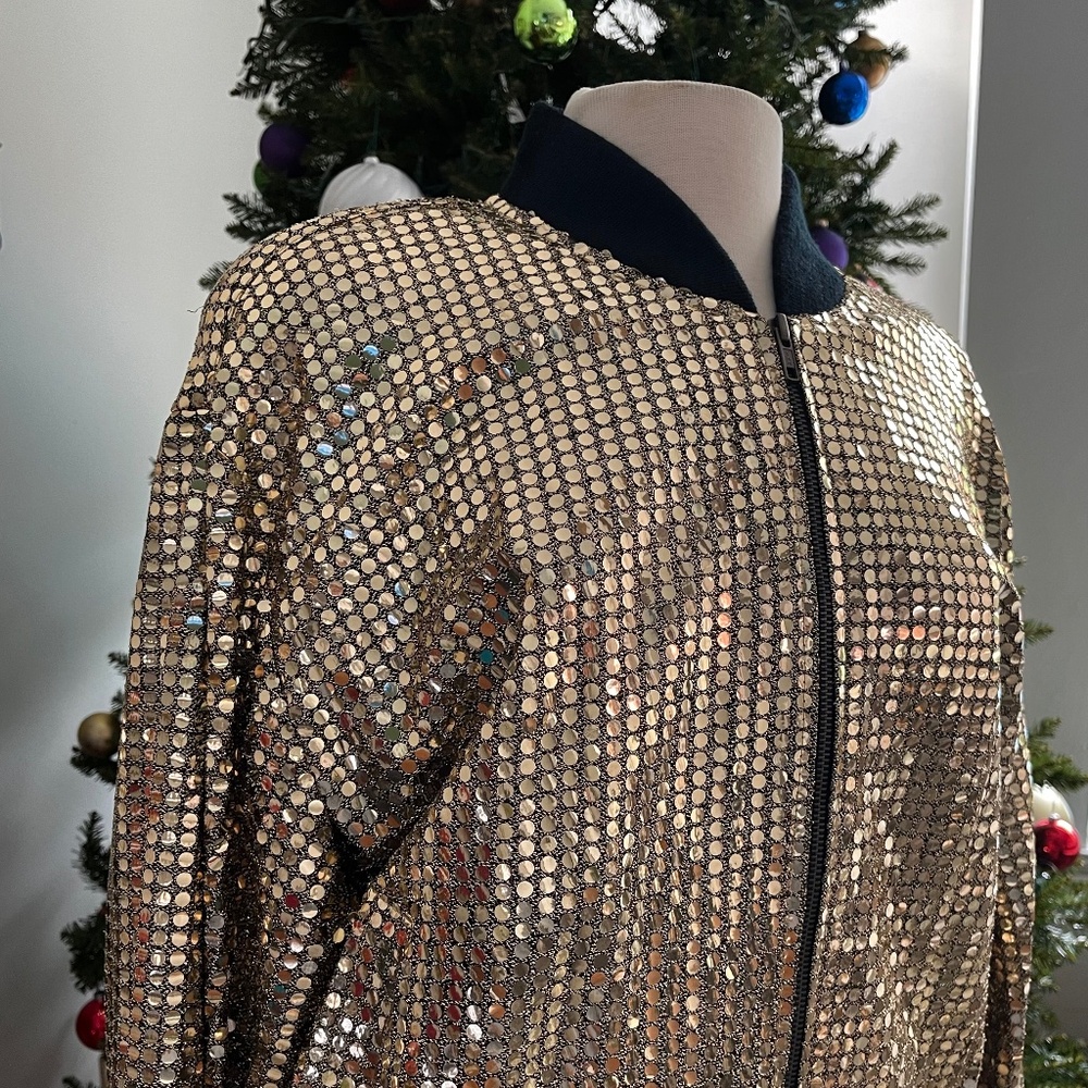 Gold Bomber Jacket